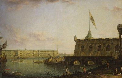 Vista de la Fortaleza de Pedro y Pablo y el Malecón del Palacio de Fyodor Alexeyev